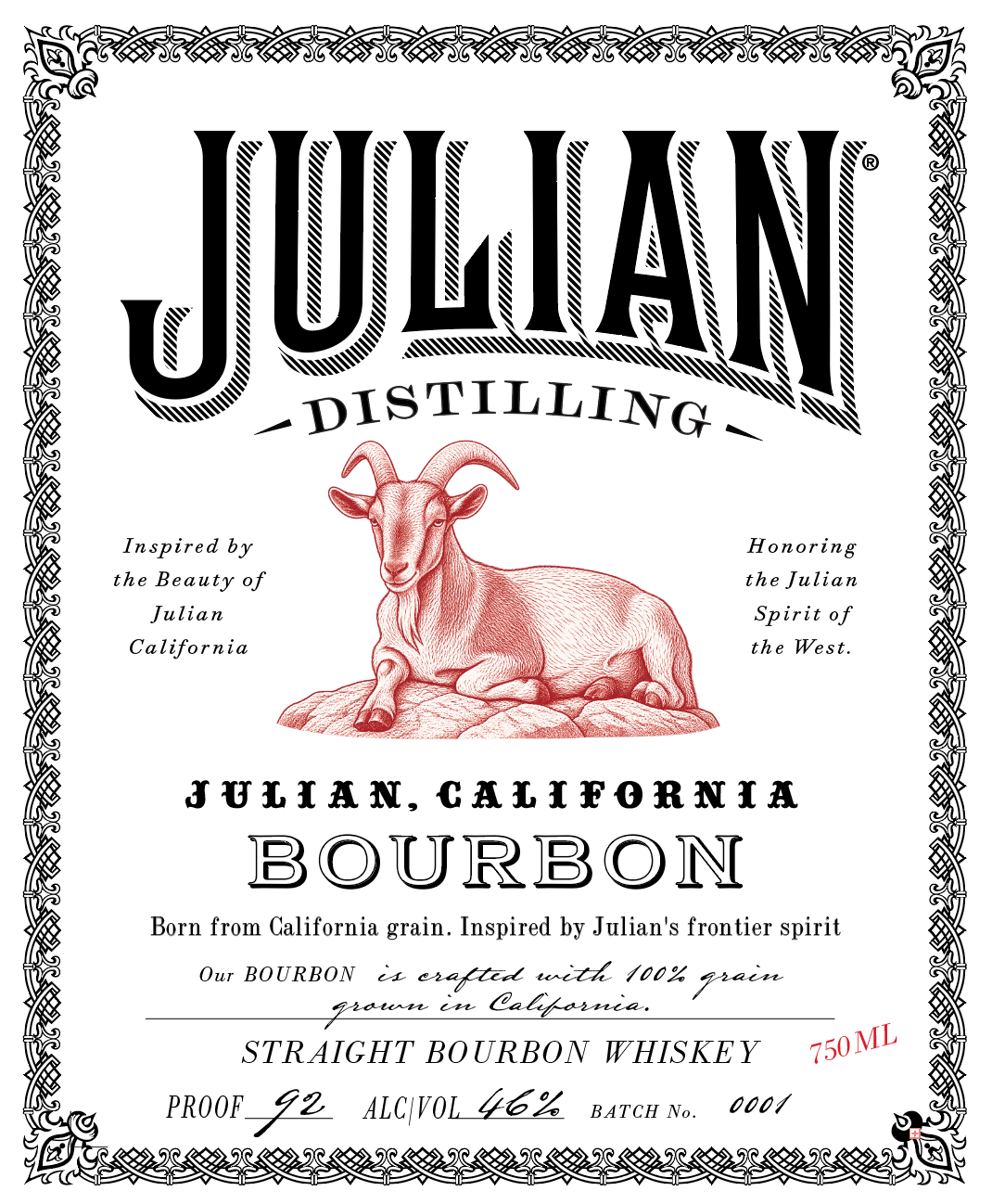 Julian Distilling label