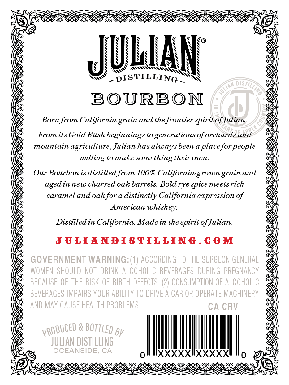 Julian Distilling label image 3