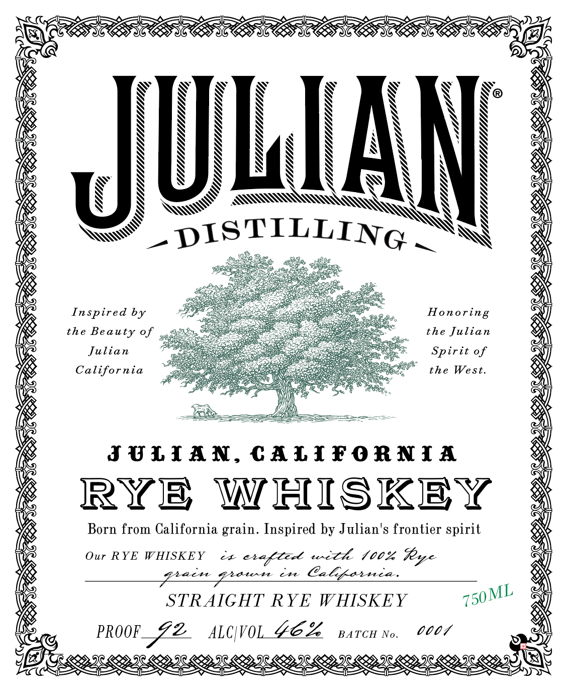 Julian Distilling label