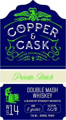 Copper & Cask label