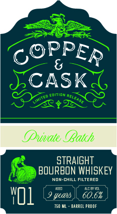 Copper & Cask label