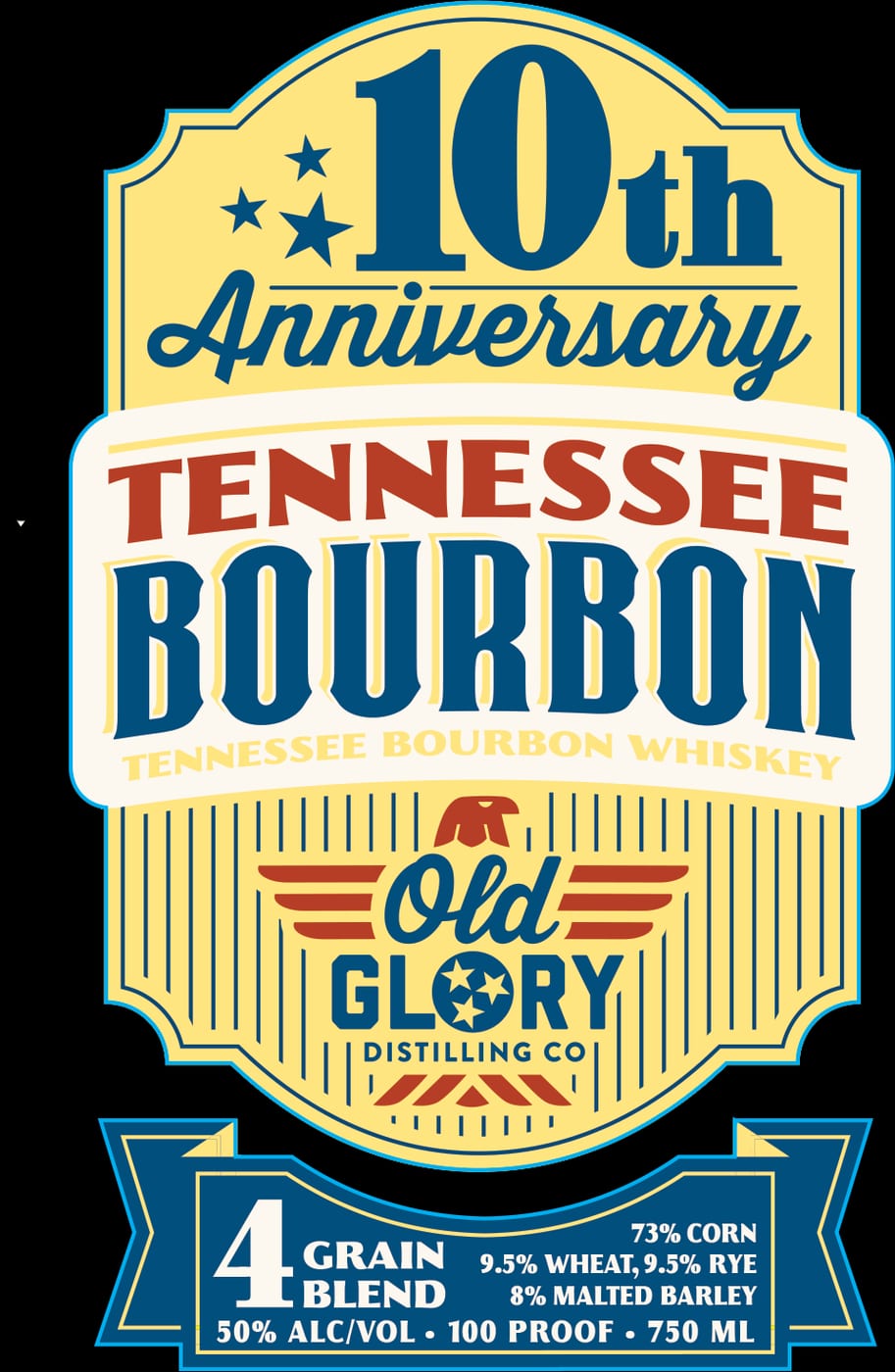 Tennessee Bourbon label