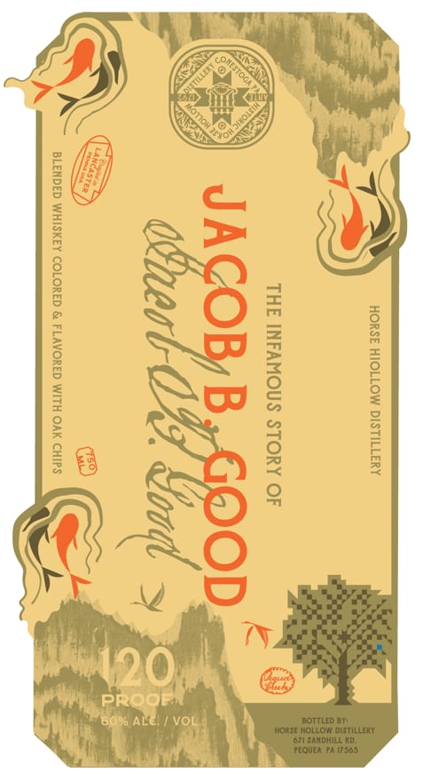 Horse Hollow Distillery Jacob B. Good Conestoga Blended Whiskey label image 3