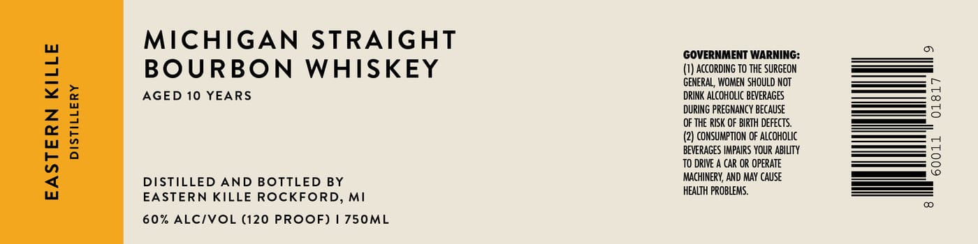 Eastern Kille Distillery label