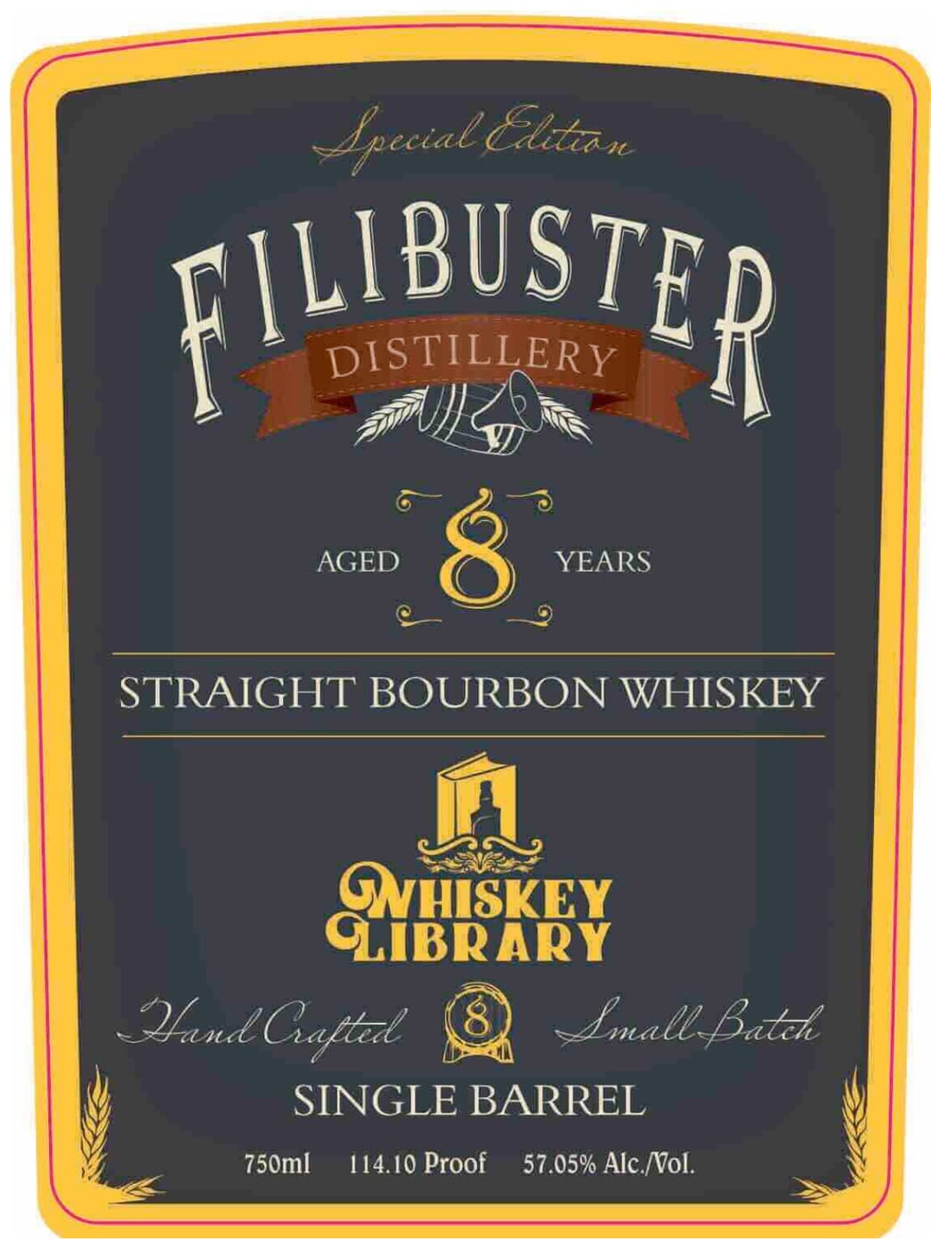 Whiskey Library label