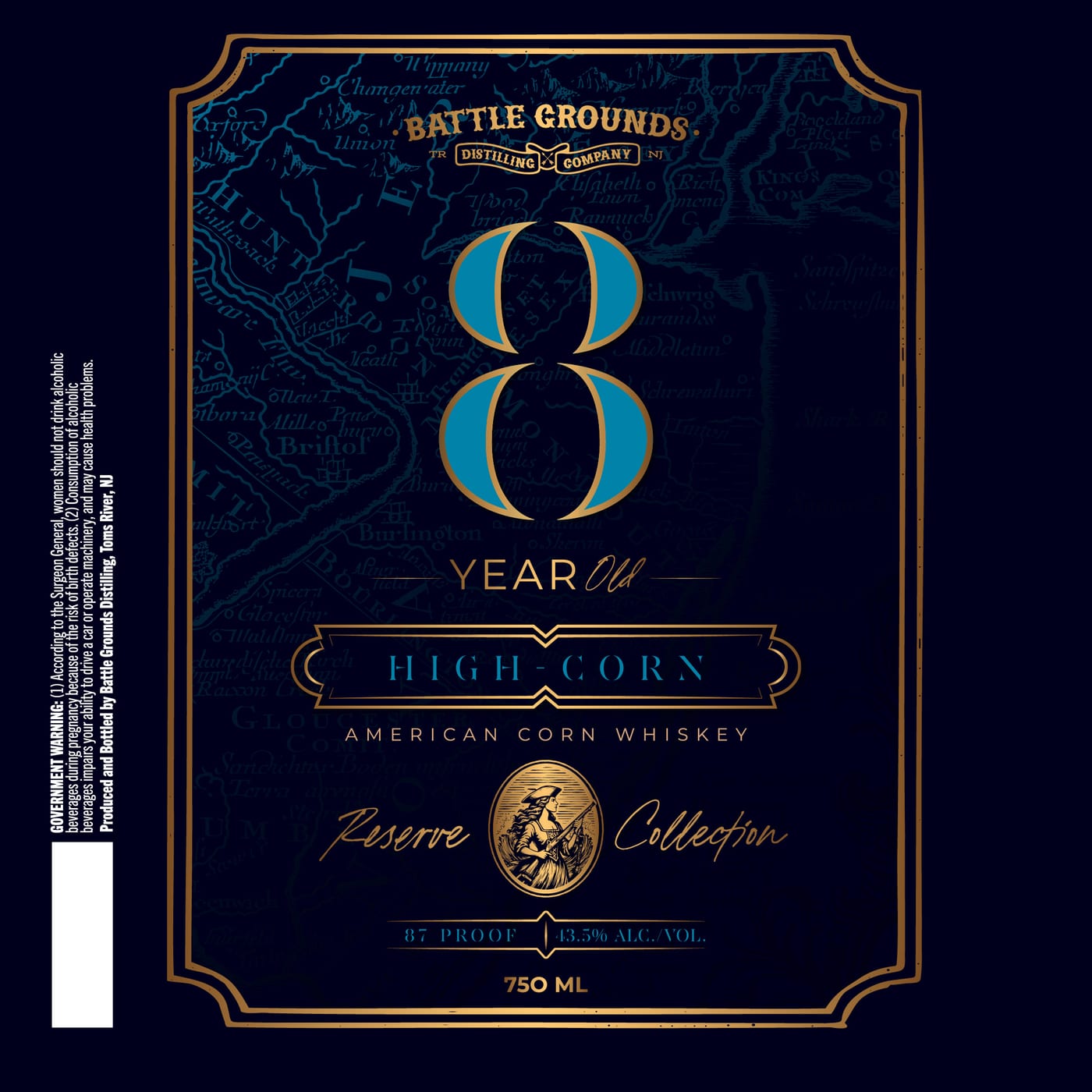 Battle Grounds Distilling CO. label