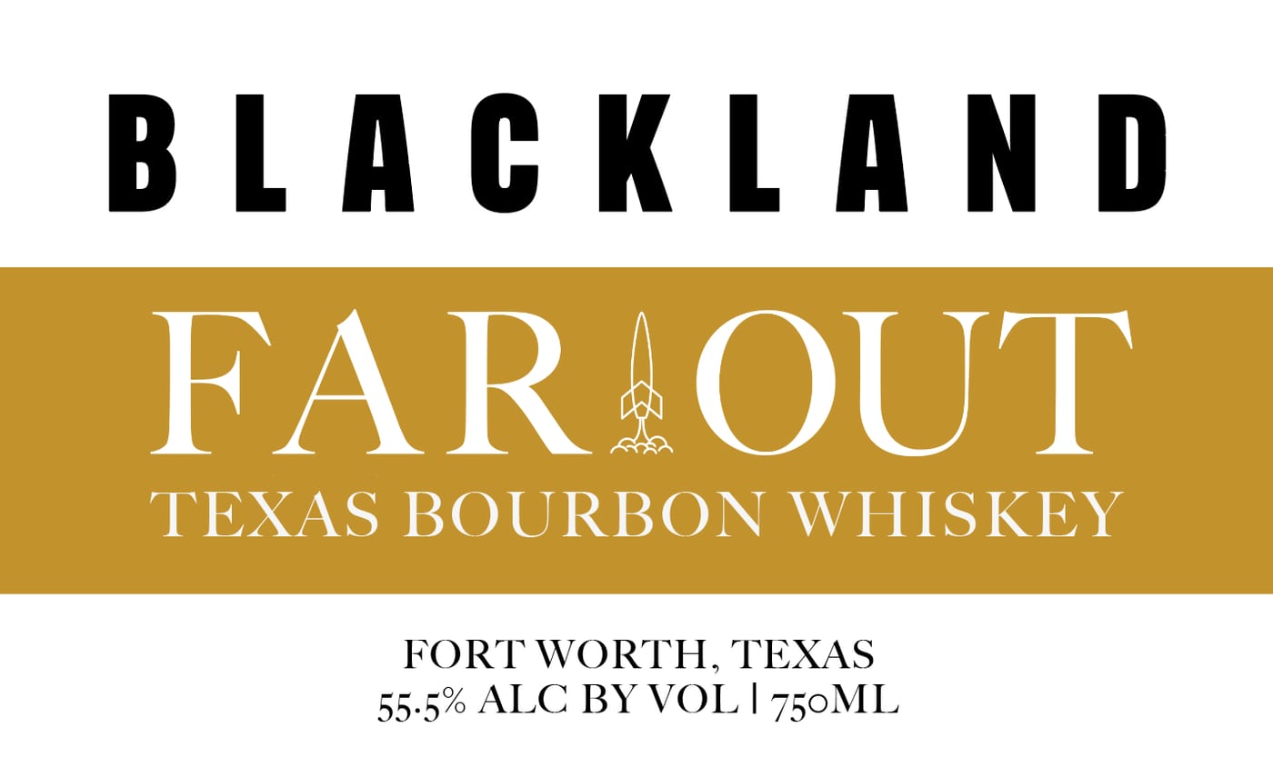 Far Out Texas Bourbon label