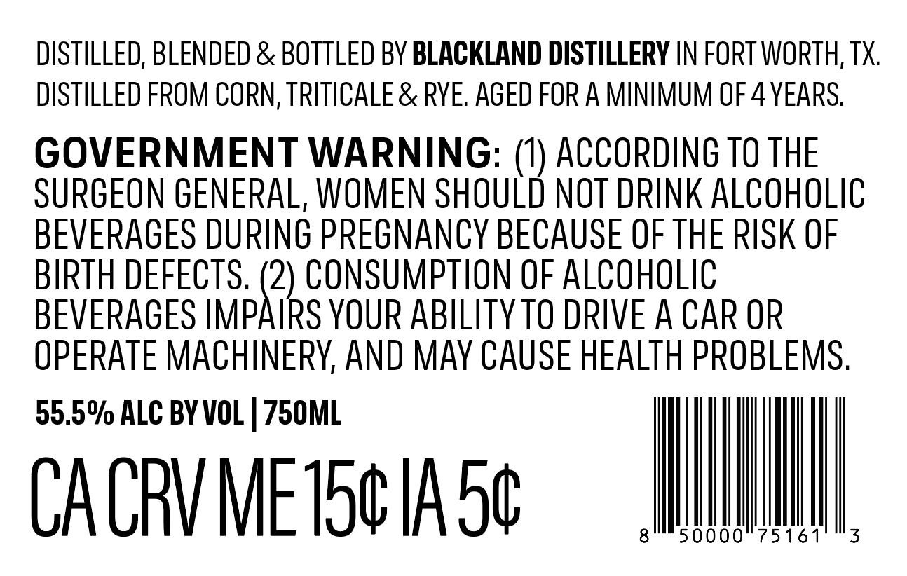Far Out Texas Bourbon label image 2