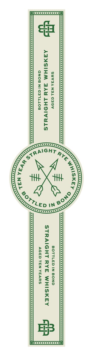 Bluebird Distilling Bib 10 Year label image 4