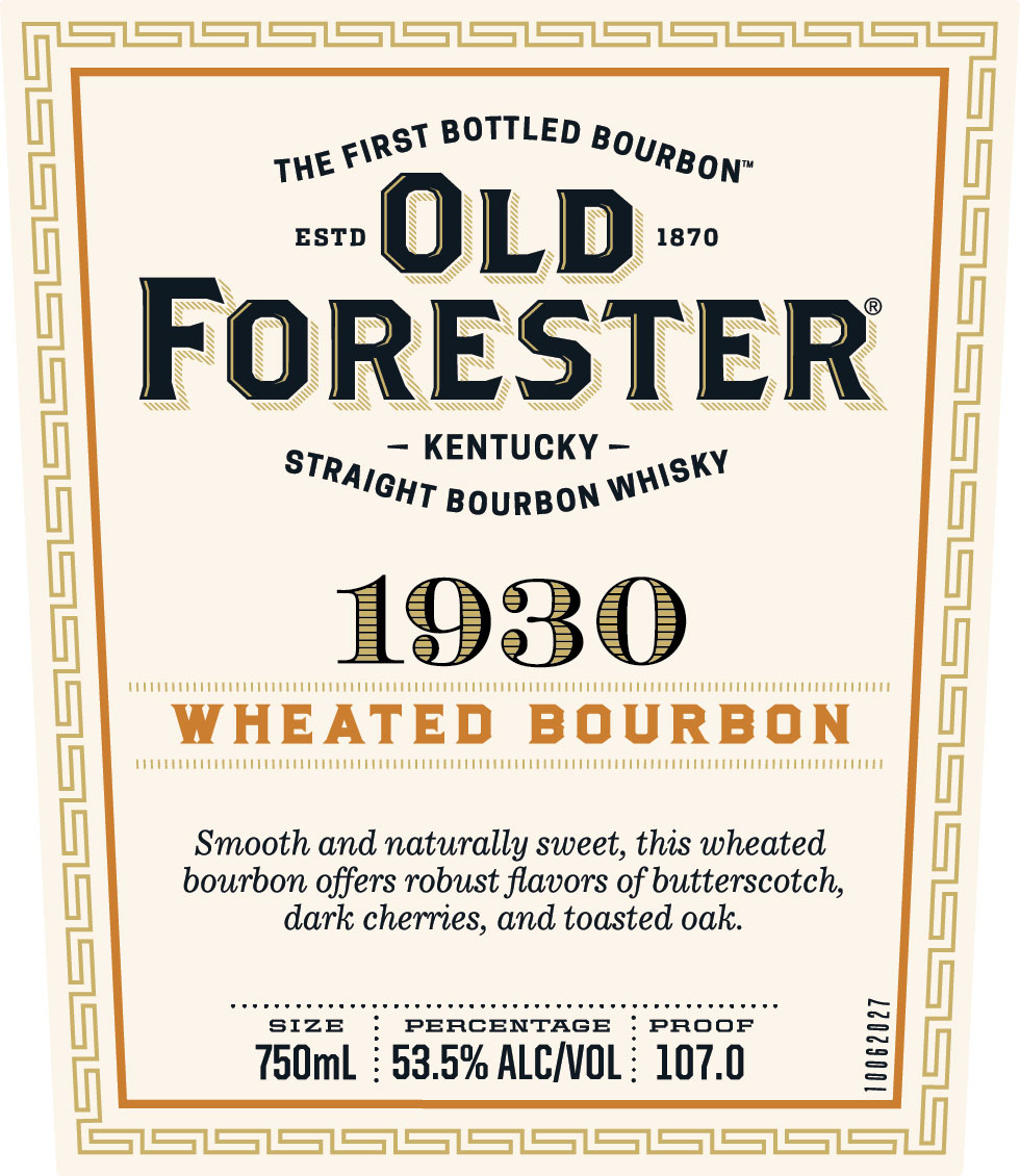 Old Forester label