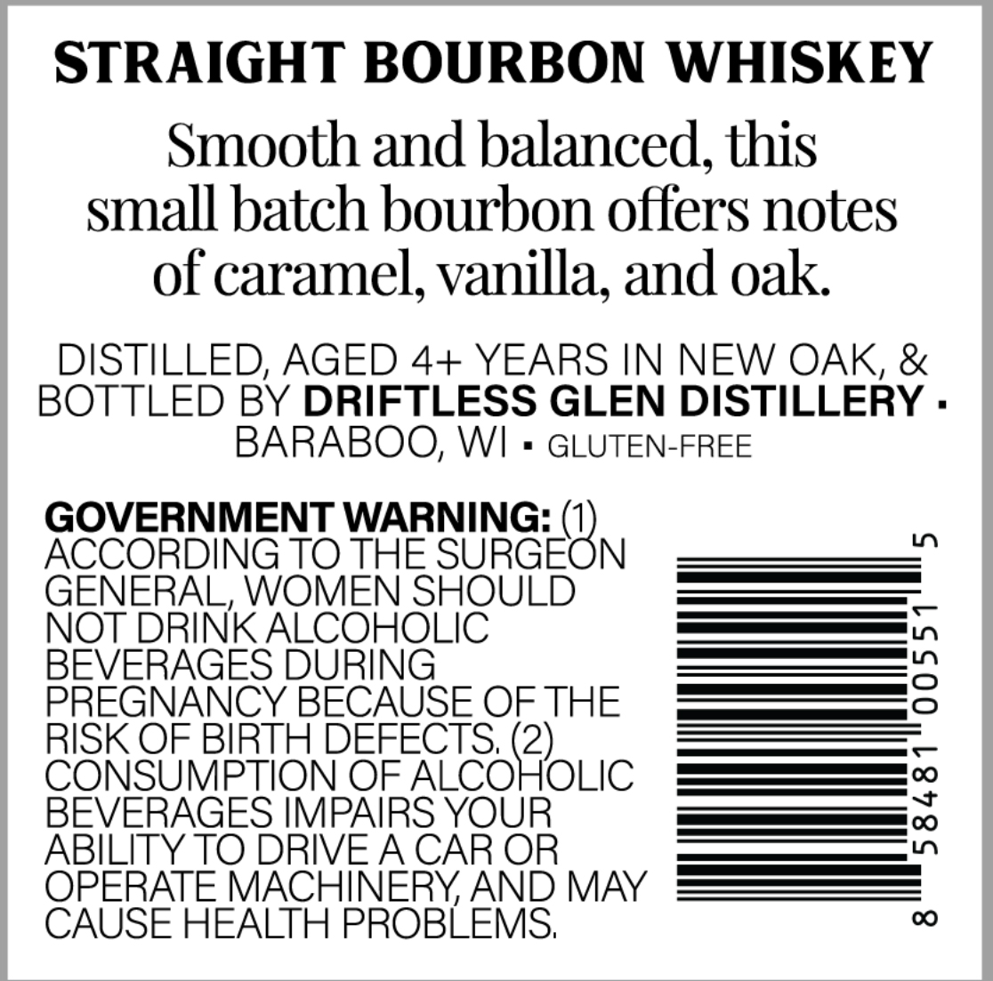 Gary's Blue Gill Bourbon label image 2