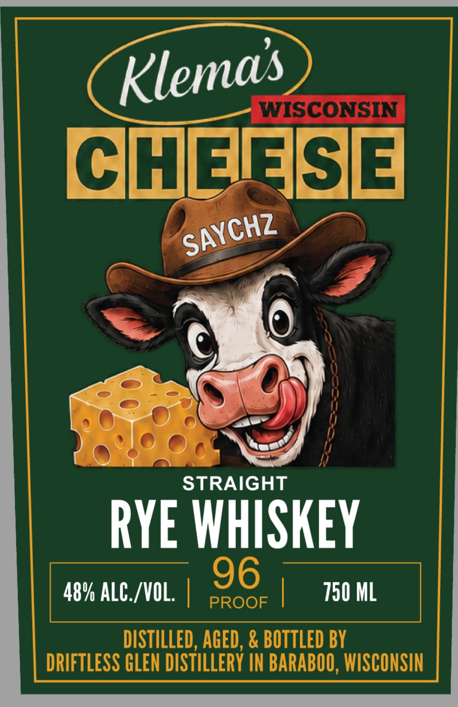 Klema's Wisconsin Cheese label