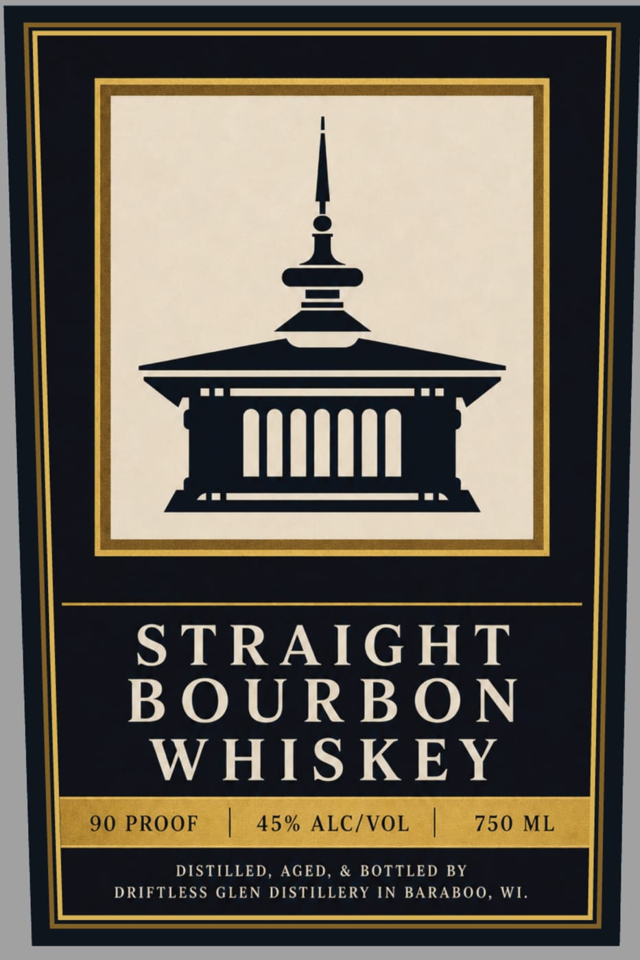 Driftless Glen Distillery label