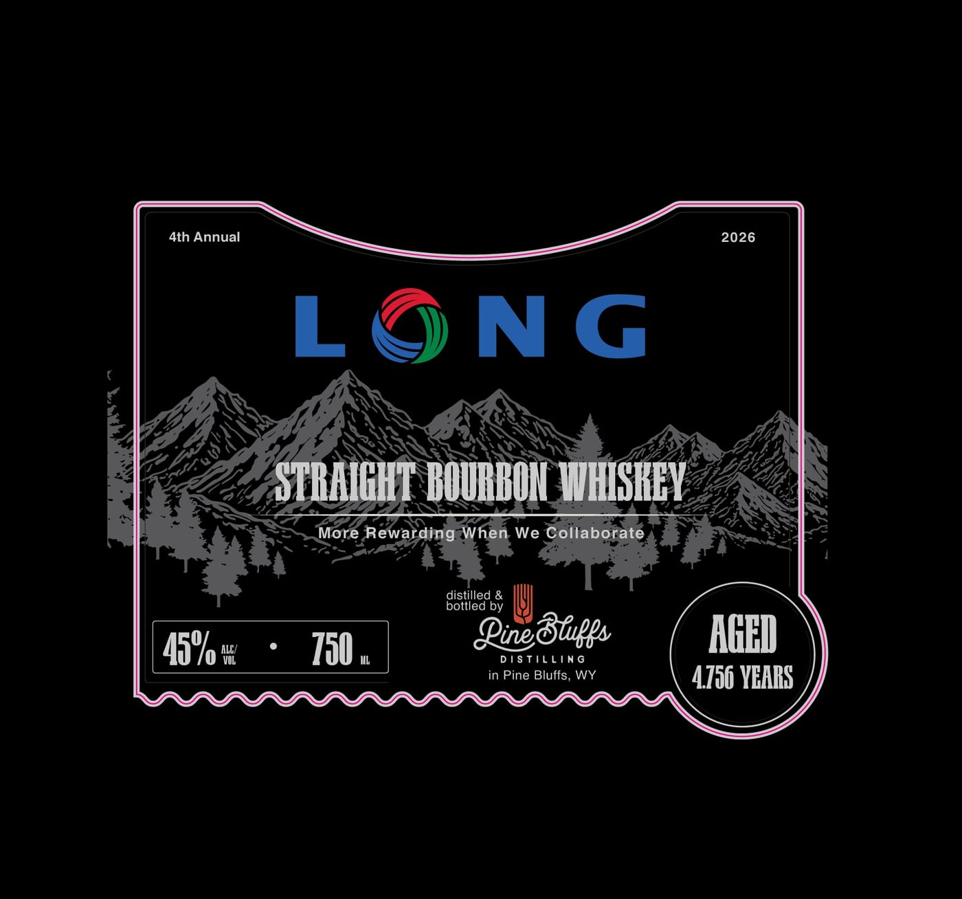Pine Bluffs Distilling label