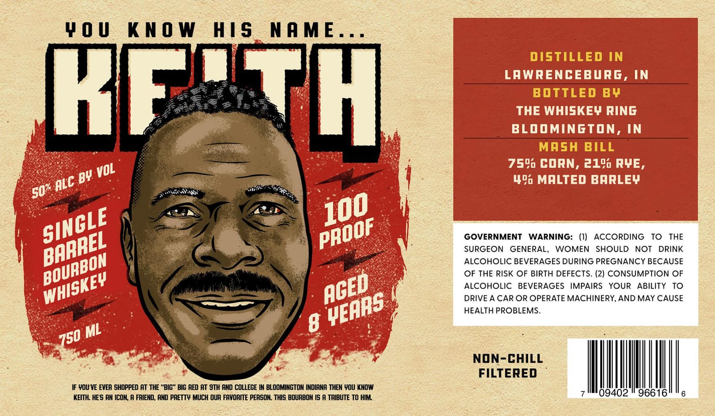 Keith Single Barrel label