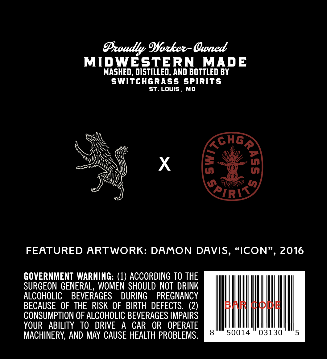 Switchgrass Spirits Idol Wolf label image 2