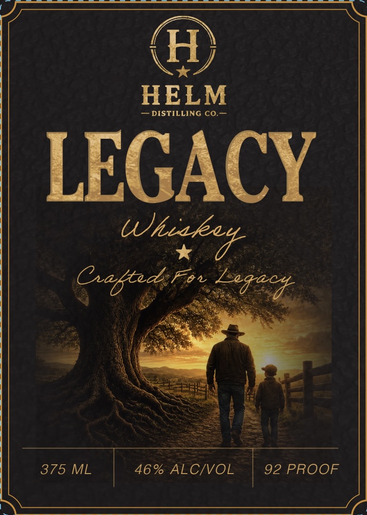 Helm Distilling CO. label