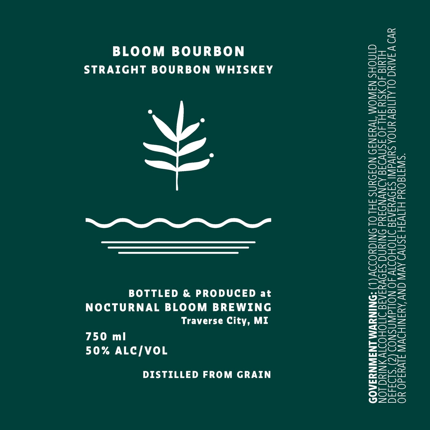 Nocturnal Bloom Brewing label