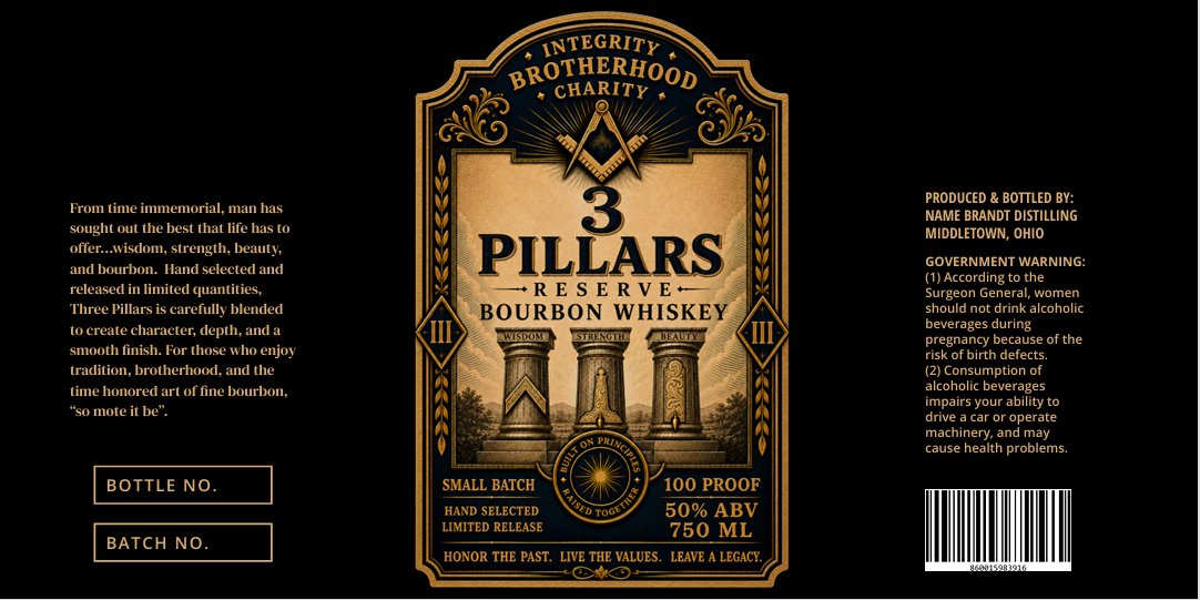 3 Pillars Reserve label