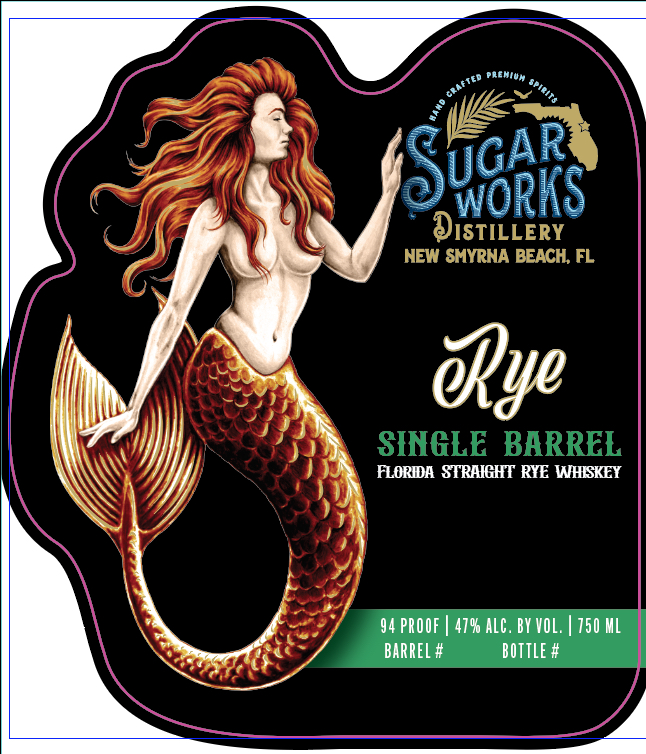 Sugar Works Distillery label