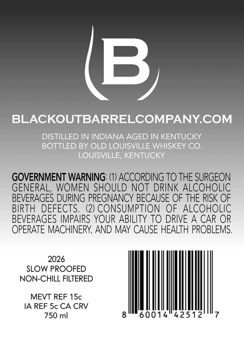 Blackout label image 2