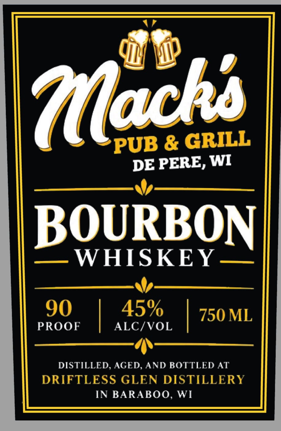 Mack's Pub & Grill label