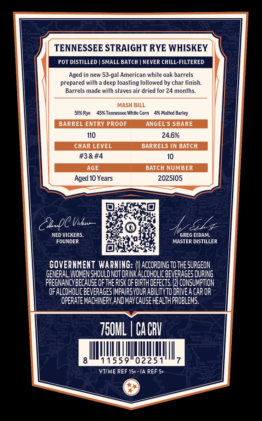 Roaming Man Pot Distilled Small Batch label image 3
