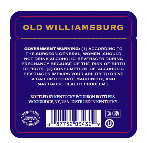 Old Williamsburg label image 2