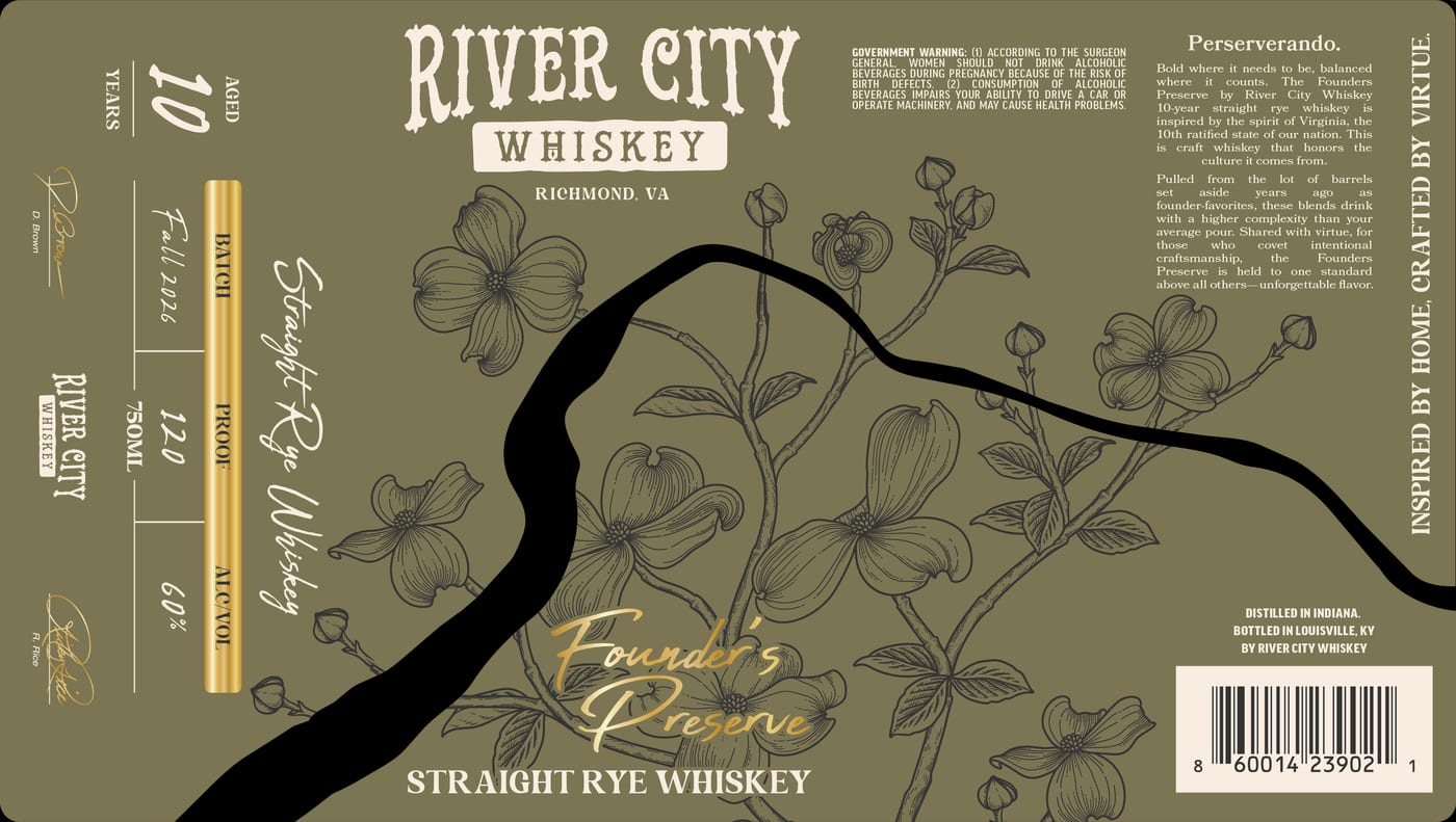 River City Whiskey label