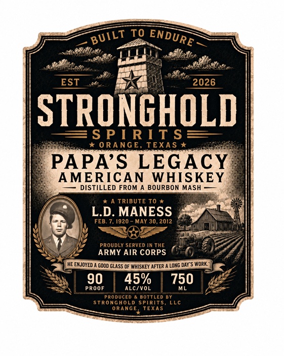 Stronghold Spirits label