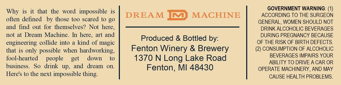Dream Machine Night Express label image 2