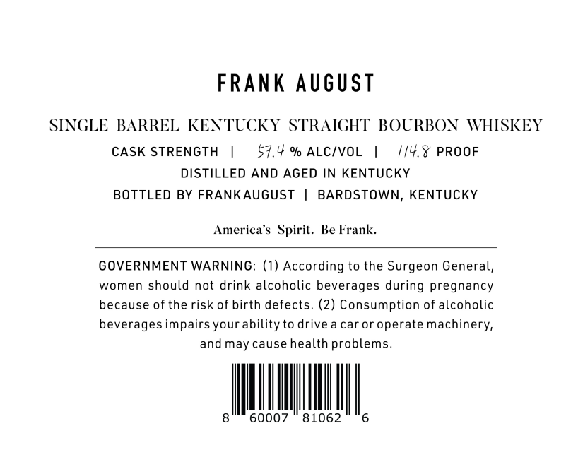 Frank August label