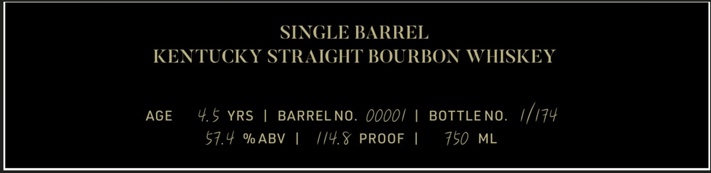 Frank August Single Barrel Kentucky Straight Bourbon Whiskey label image 2