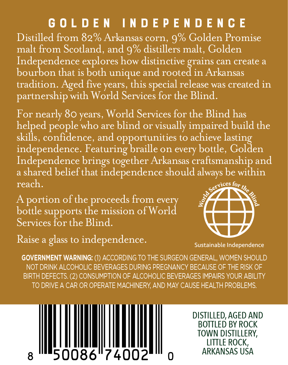 Rock Town Golden Independence label image 2
