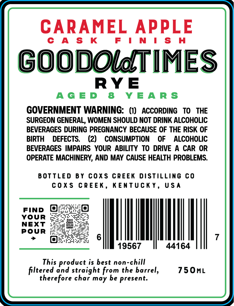 Good Old Times Caramel Apple Rye label image 2