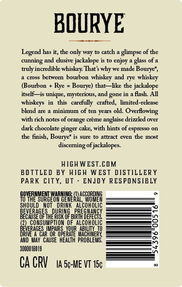 High West Bourye label image 2