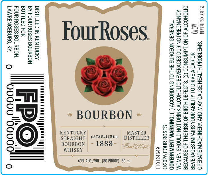 Four Roses label