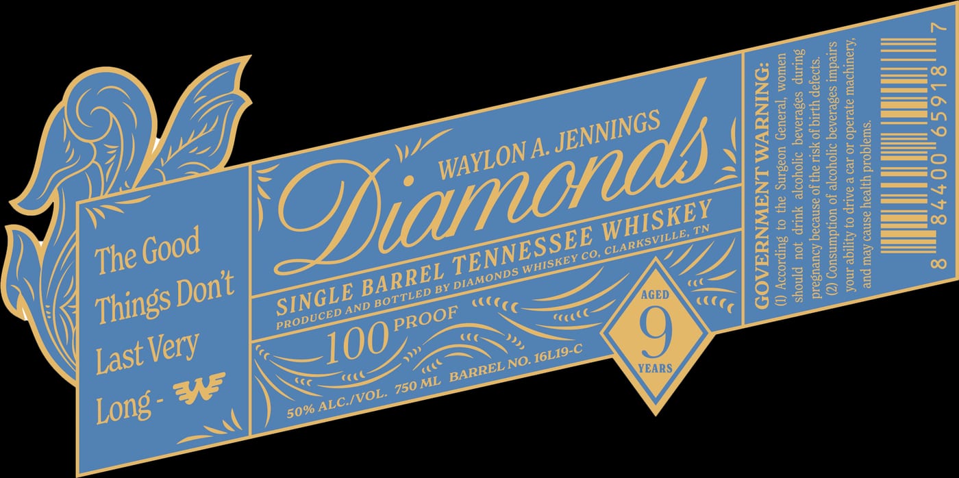 Waylon A. Jennings Diamonds label
