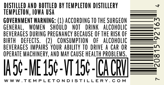 Templeton label image 3