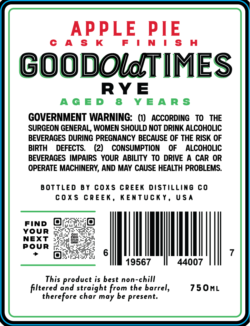 Good Old Times Apple Pie label image 2