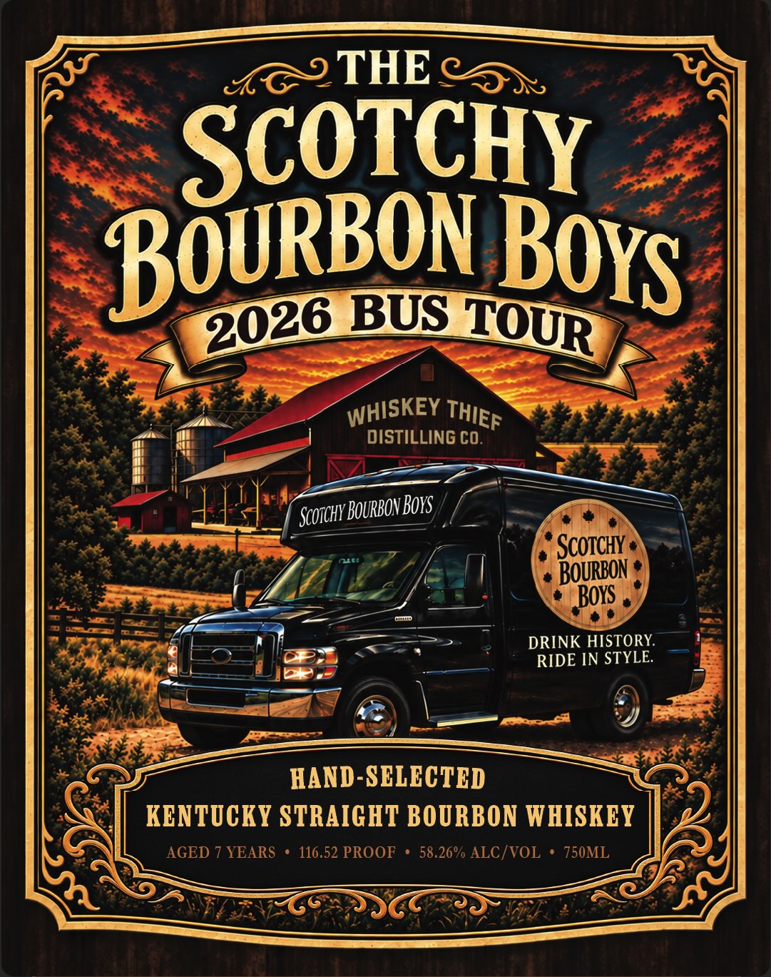 Whiskey Thief Distilling CO. label