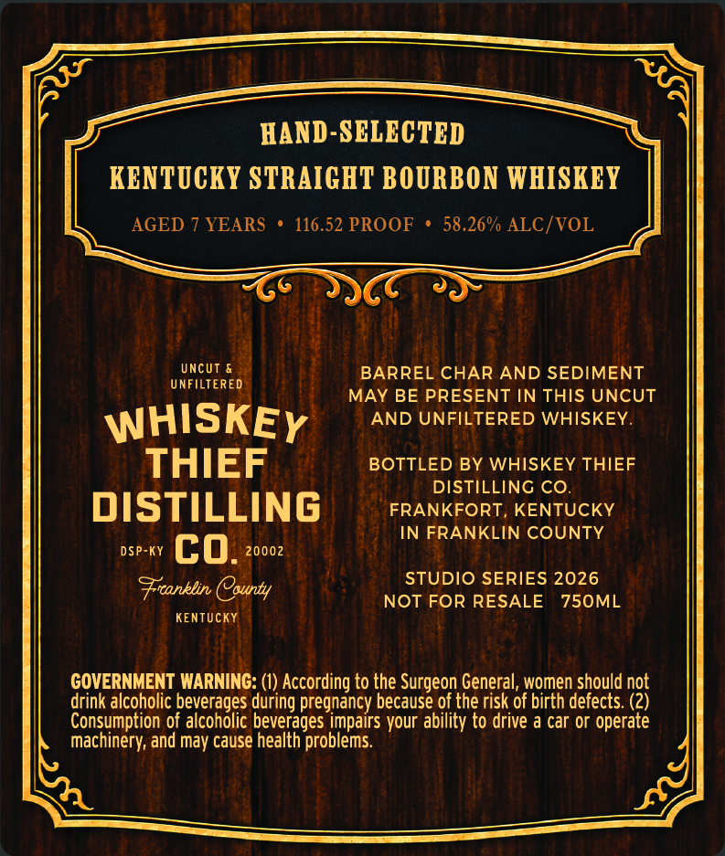 Whiskey Thief Distilling CO. Scotchy Bourbon Boys label image 2