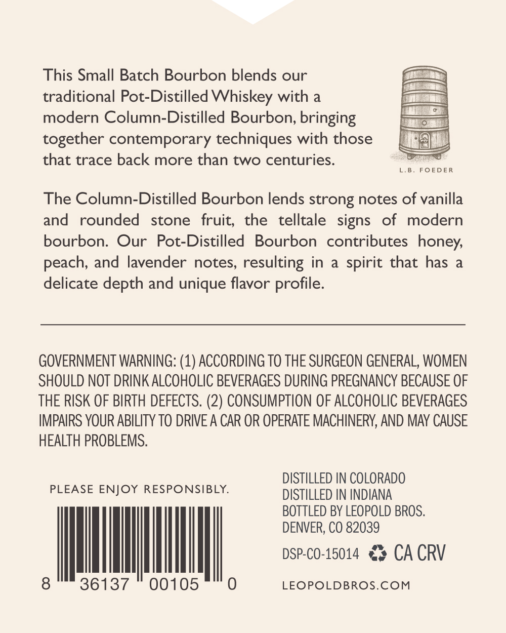 Leopold Bros. label image 2