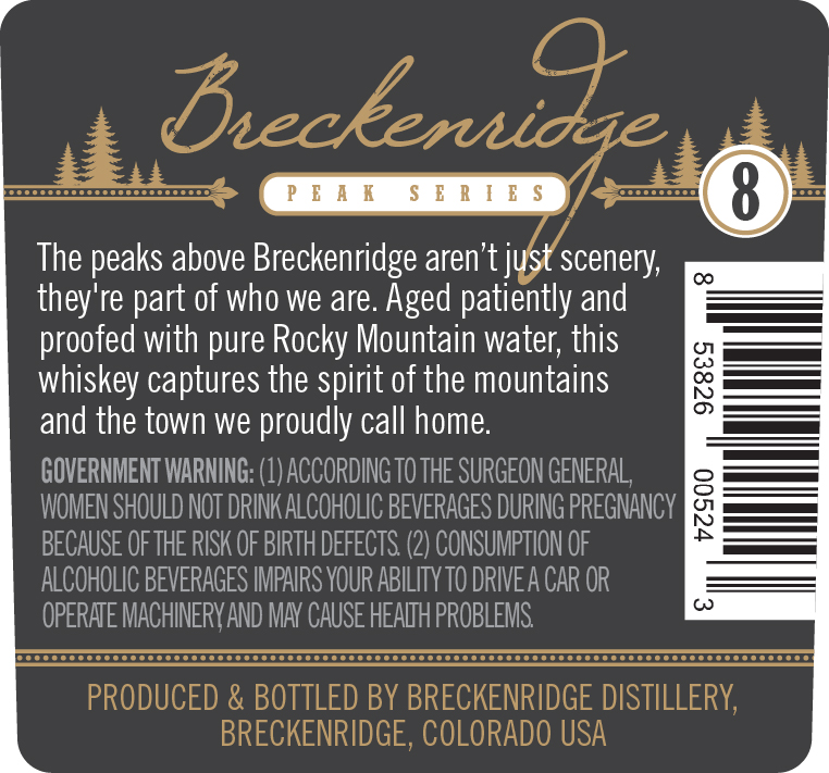 Breckenridge Peak Series label image 2