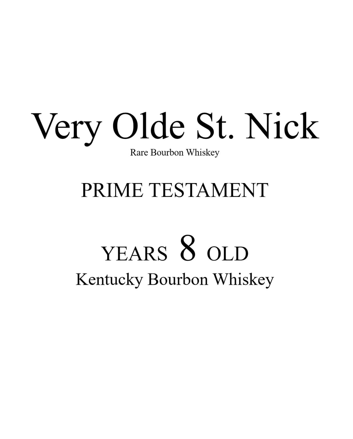 Very Olde St. Nick label