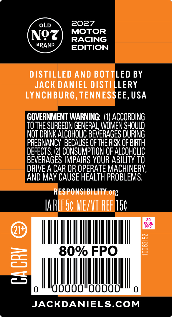 Jack Daniel's 2027 Motor Racing Edition label image 2