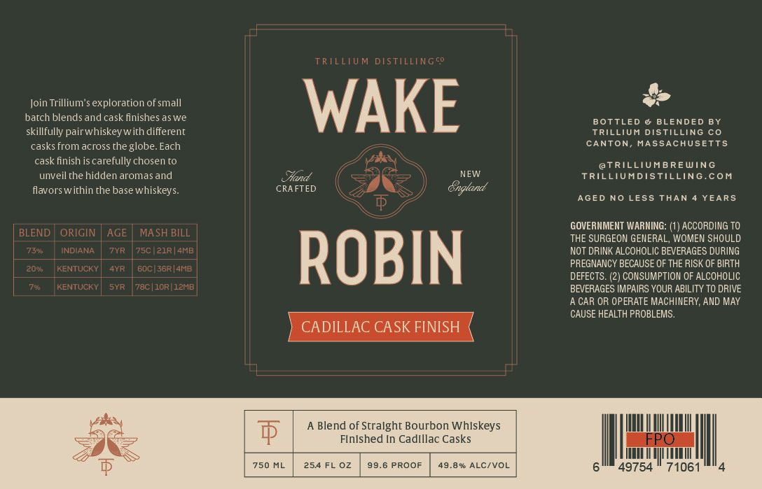 Trillium Distilling CO label