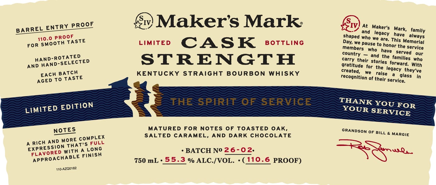 Maker's Mark label