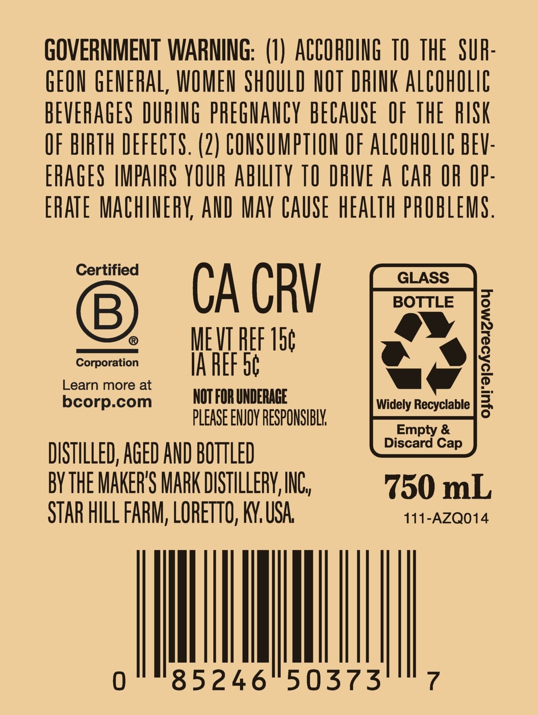 Maker's Mark label image 2