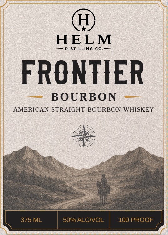 Helm Distilling CO. label